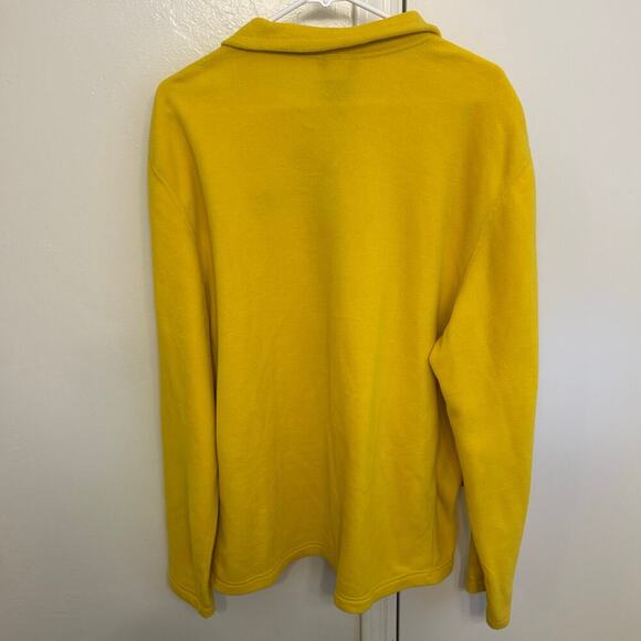 The North Face Yellow Fleece Quarter Zip Pullover – Size Extra Large XL - Picture 6 of 6